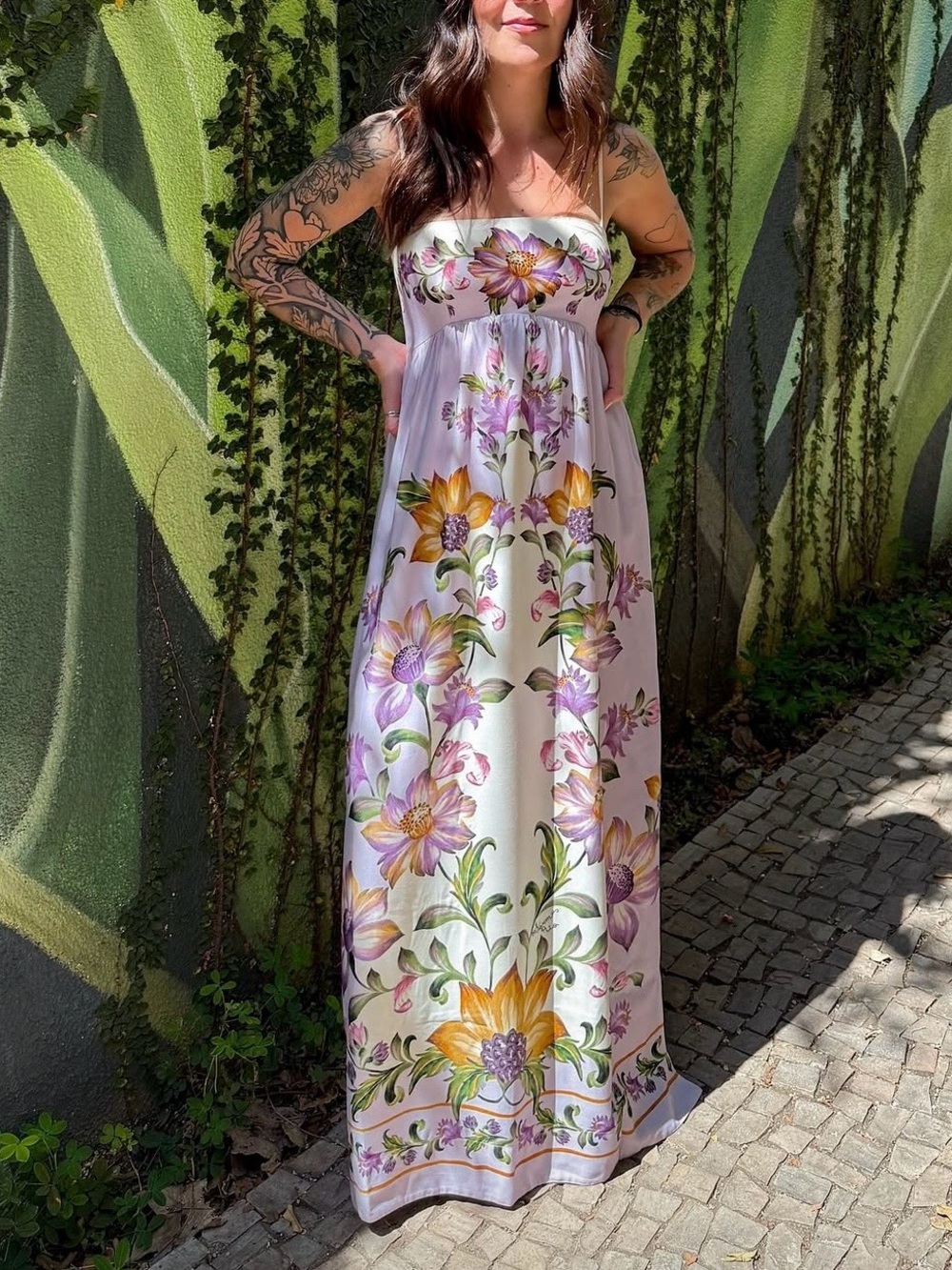 FARM Rio Lilac Maxi Dress Size XL - Picture 2 of 8